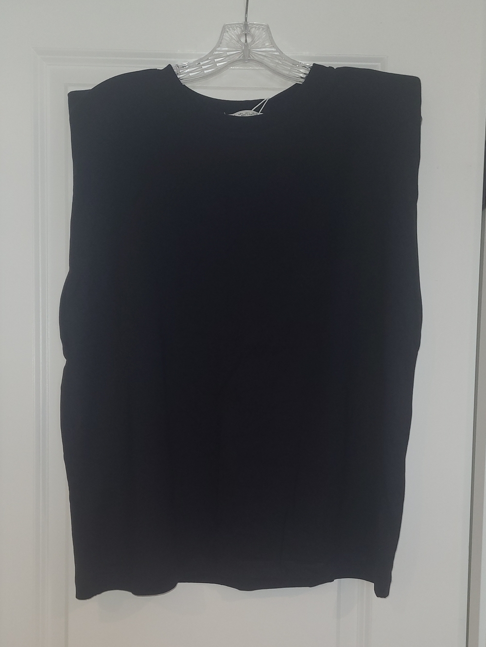 Zara Black Crewneck Tee with Tag
